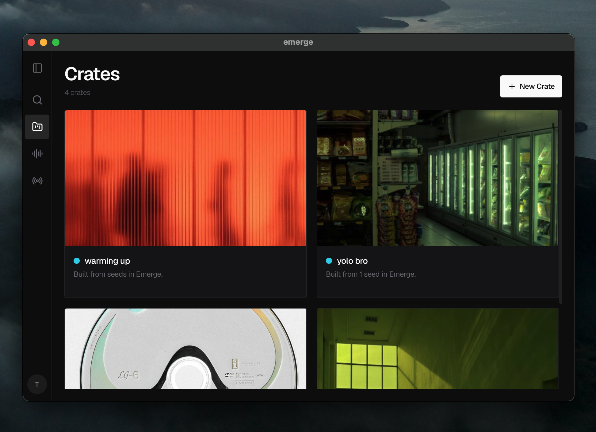 Emergr emerge - explore your local music library by sound